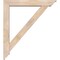 Ekena Millwork Traditional Traditional Smooth Bracket w/ Offset Brace, Douglas Fir, 5 1/2"W x 32"D x 36"H BKT0604X32X36TRA01SDF - alternate 3